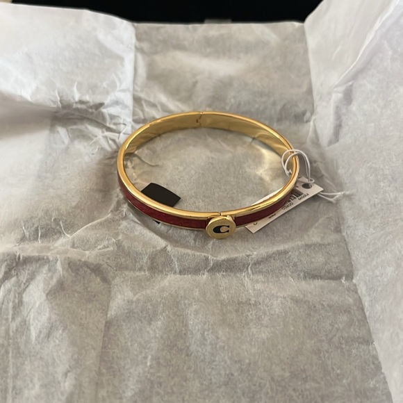 Coach Iconic Glitter Bangle In Red - Picture 3 of 7